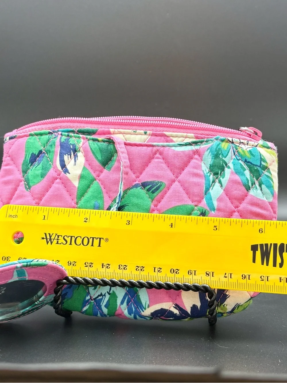 Vera Bradley quilted cosmetic